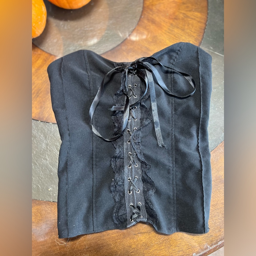 SPANX Black Textured Top